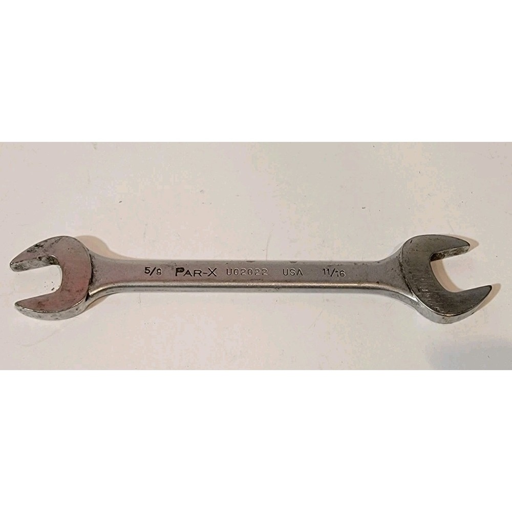 Par-X‎ Tools U02022 11/16"- 5/8" SAE Open End Wrench USA Chrome Snap-on Tools